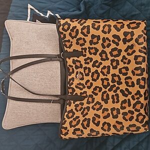 Leopard/black Coach bag
